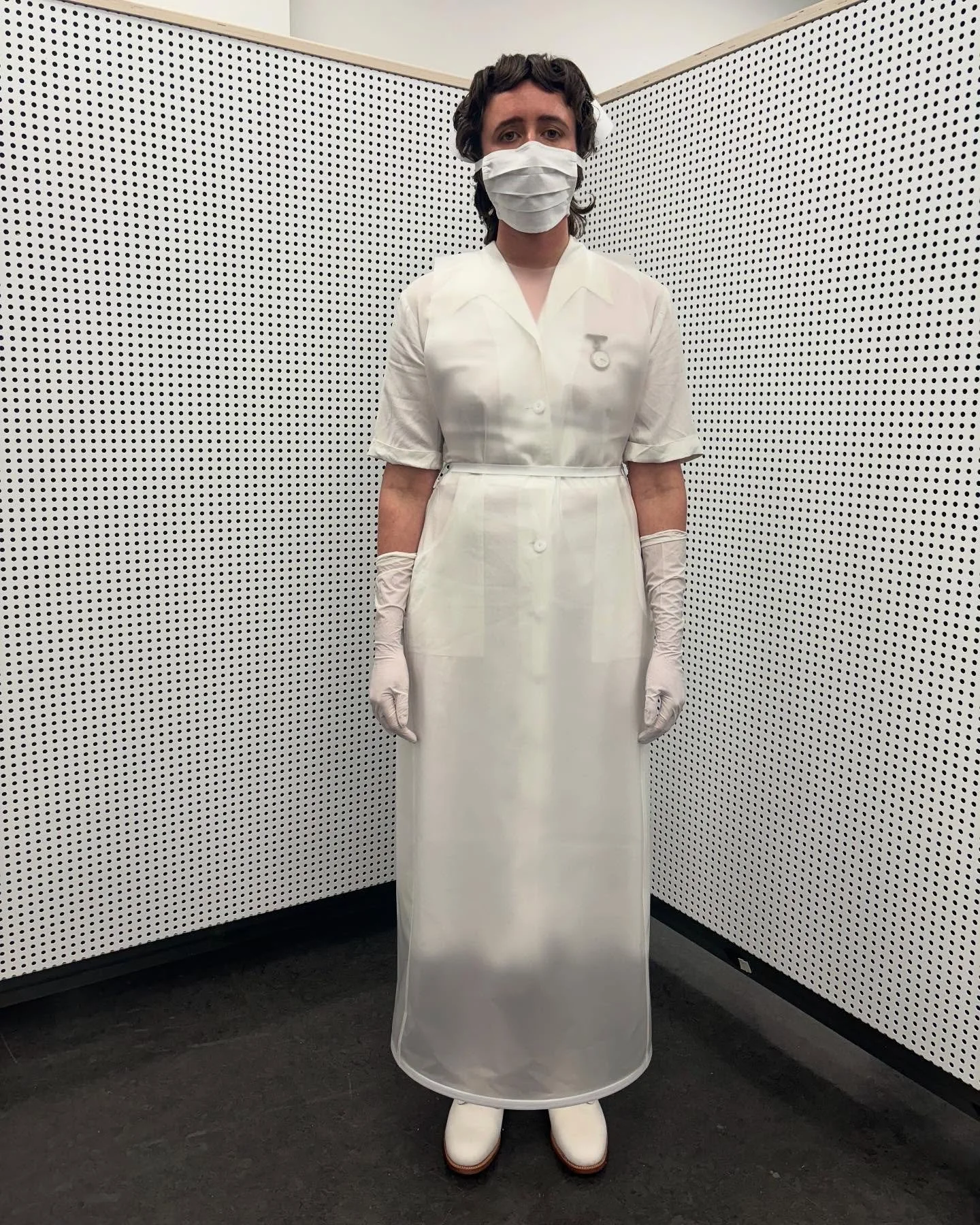 @emmalouiselondon and I designed the costumes for @m.williams.gamaker &lsquo;s beautiful new film Strange Evidence, currently on show @mattsgallerylondon.

Thank you @agf_hydra for making the most incredible bespoke sartorial rubber for our surgeon, 