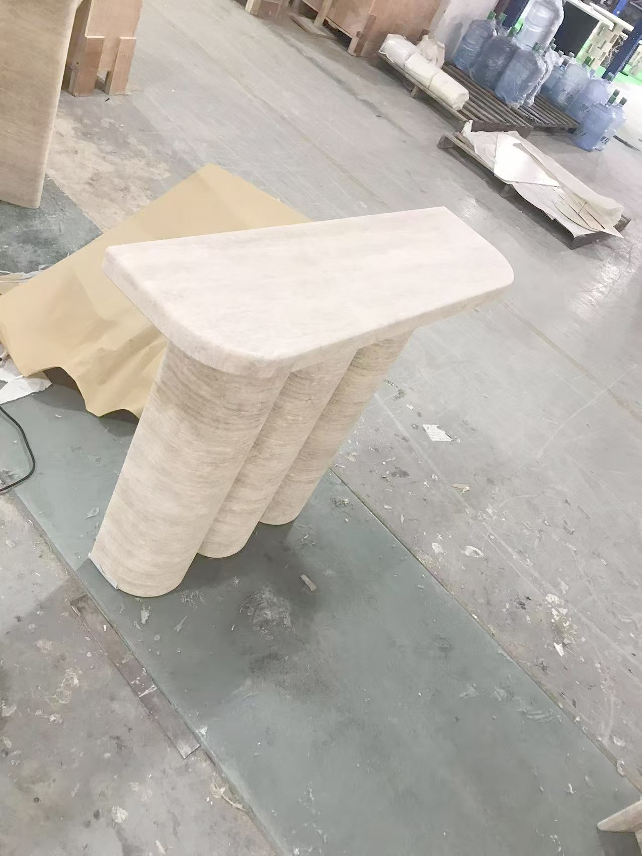 Traverntine Console Table