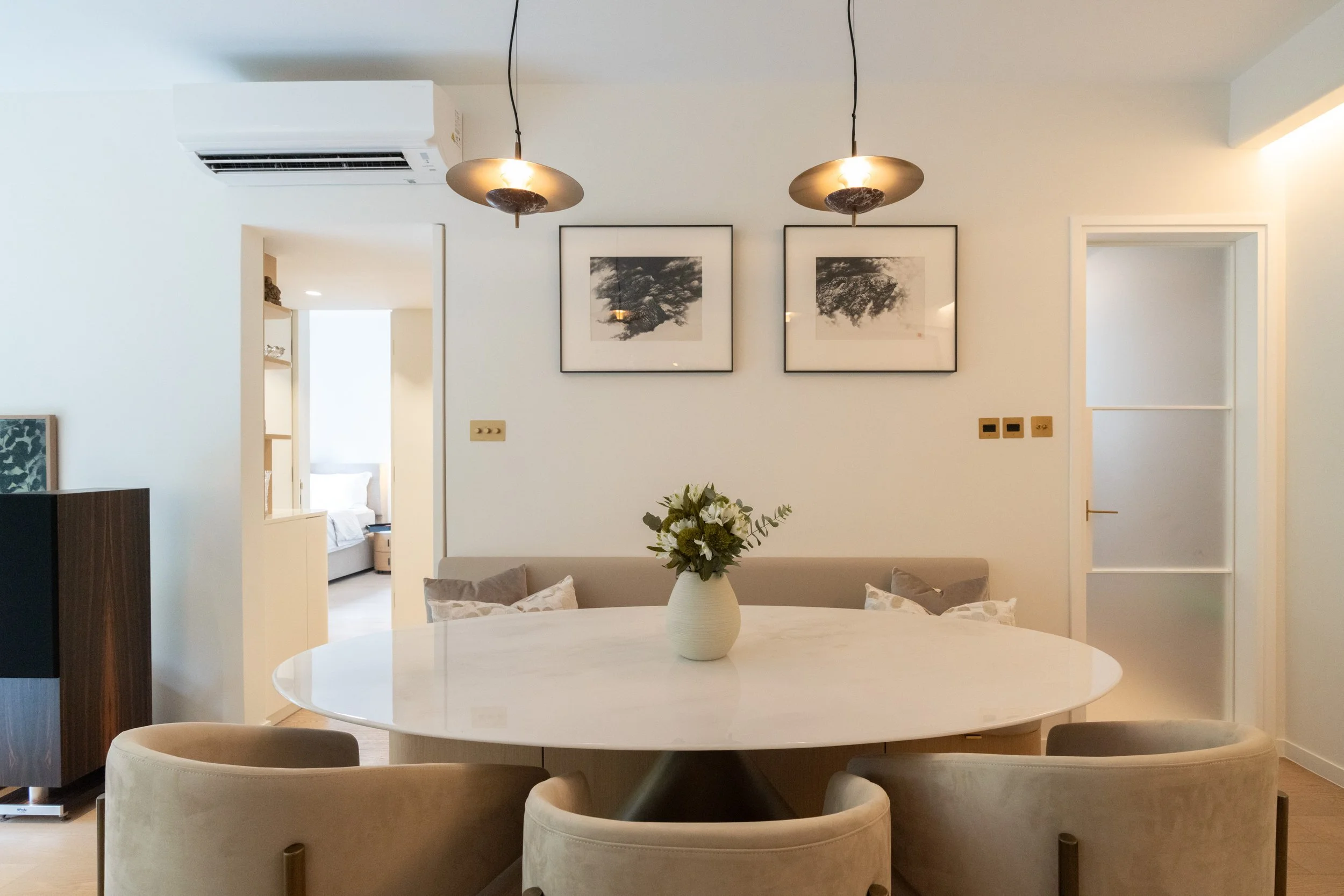 White Marble Dining Table