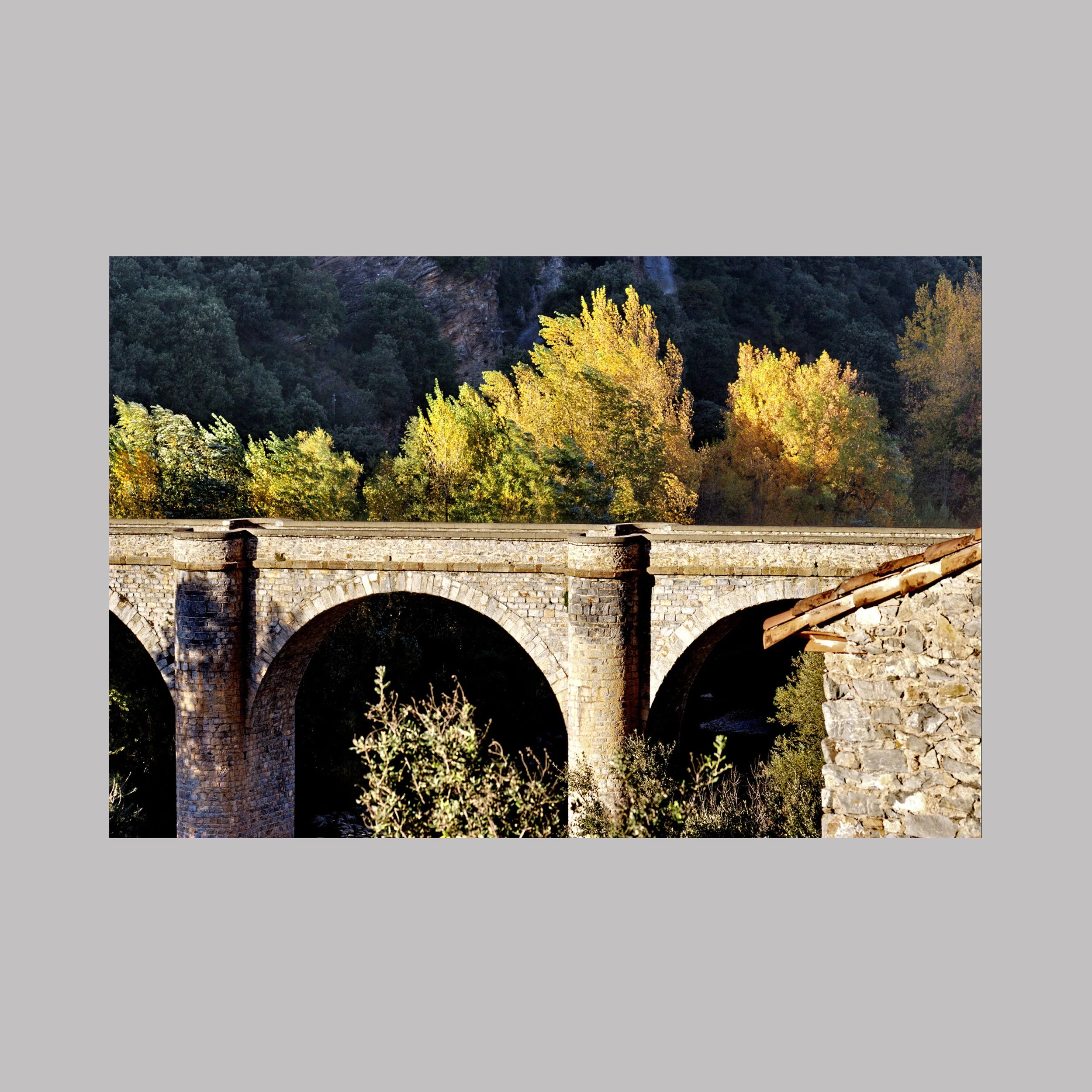 Le pont de Ceps en automne