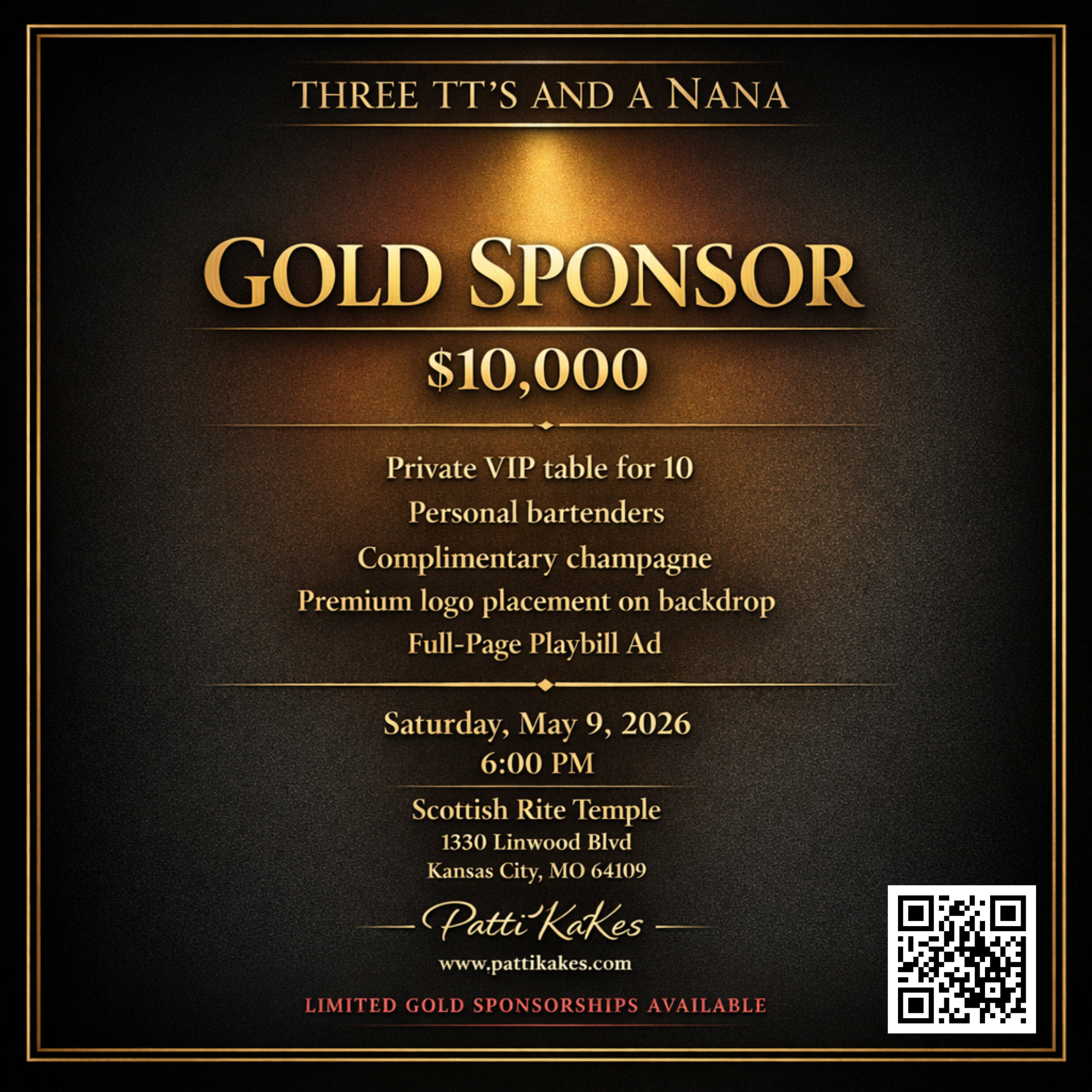 GOLD SPONSOR — $10,000