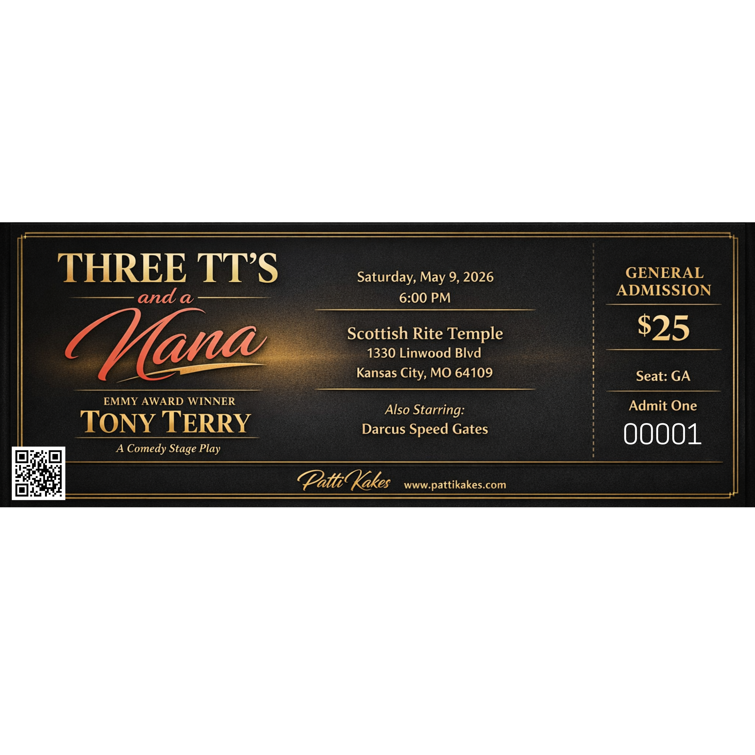 General Admission - Three TT’s and a Nana