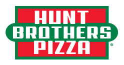 Hunt Brothers Pizza logo with red and green colors