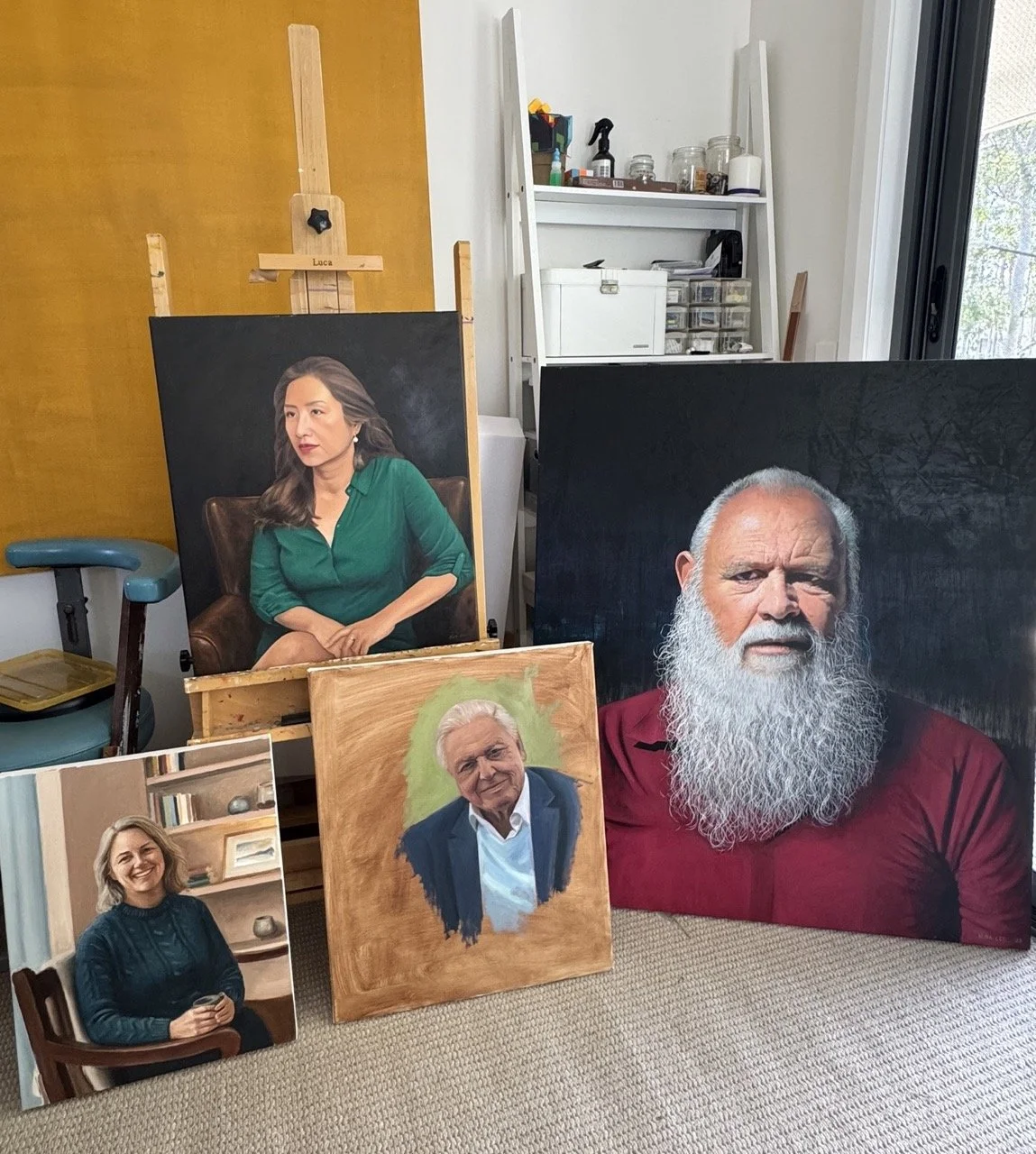 artist portraits practice