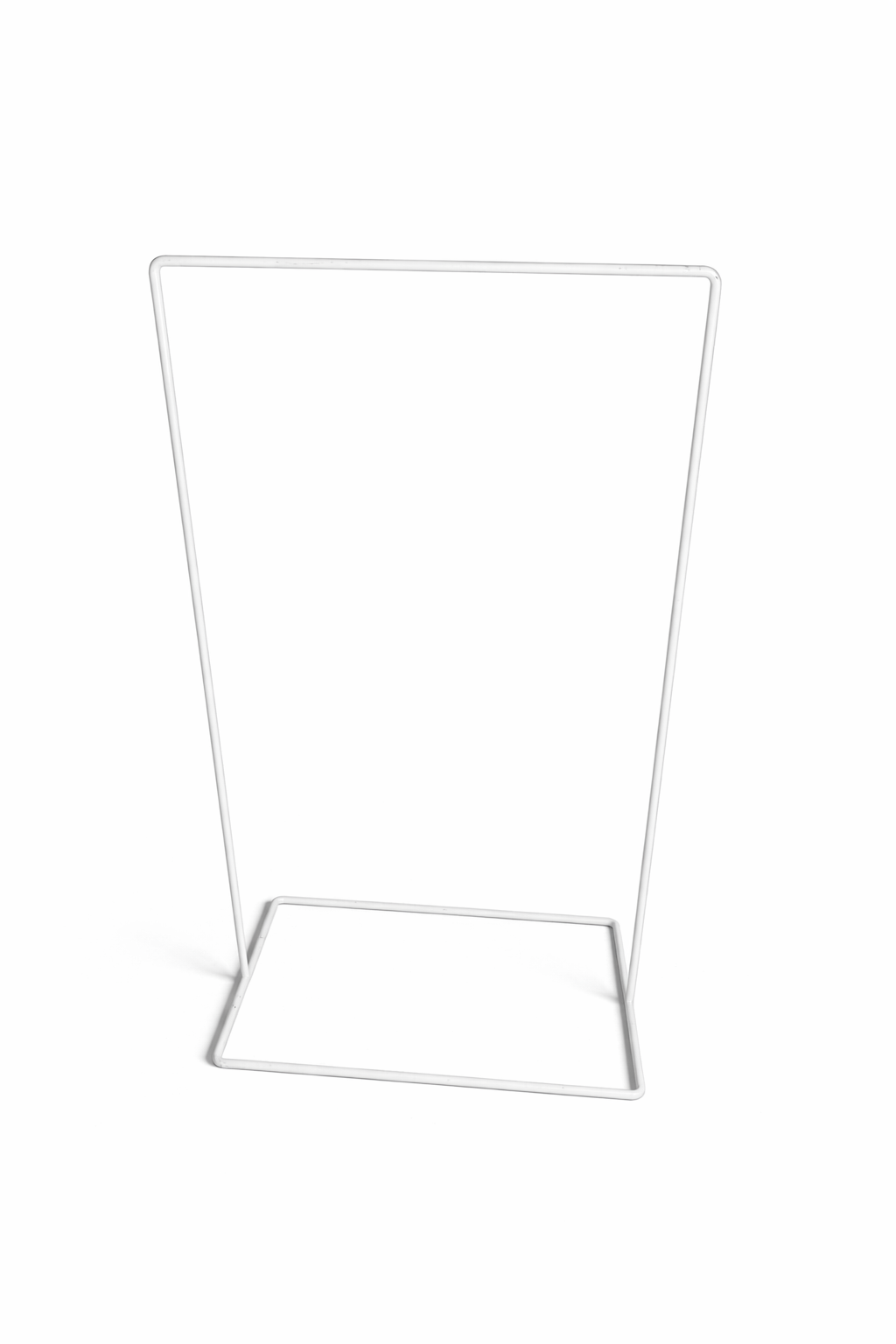 White Signage Holder