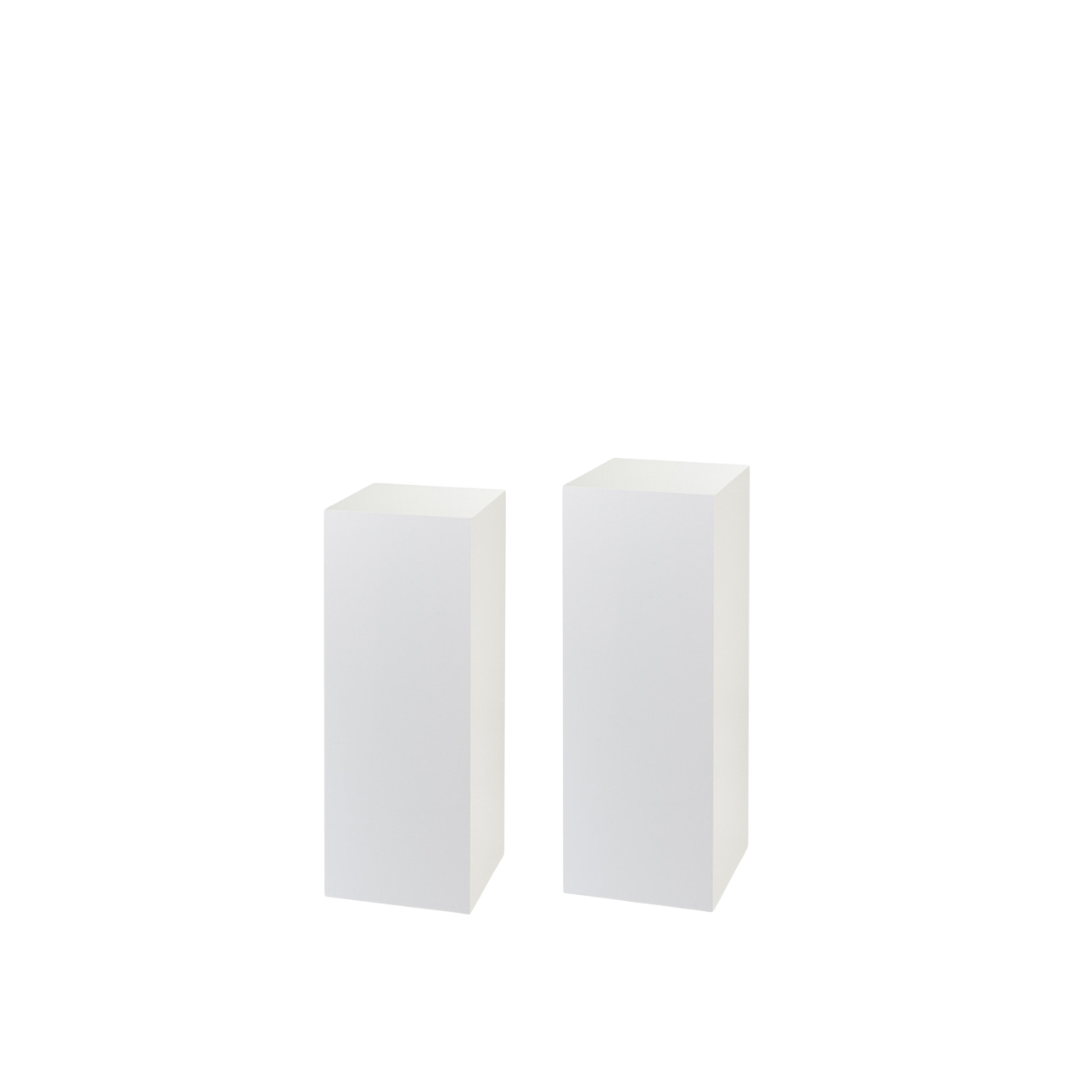 White Acrylic Plinths