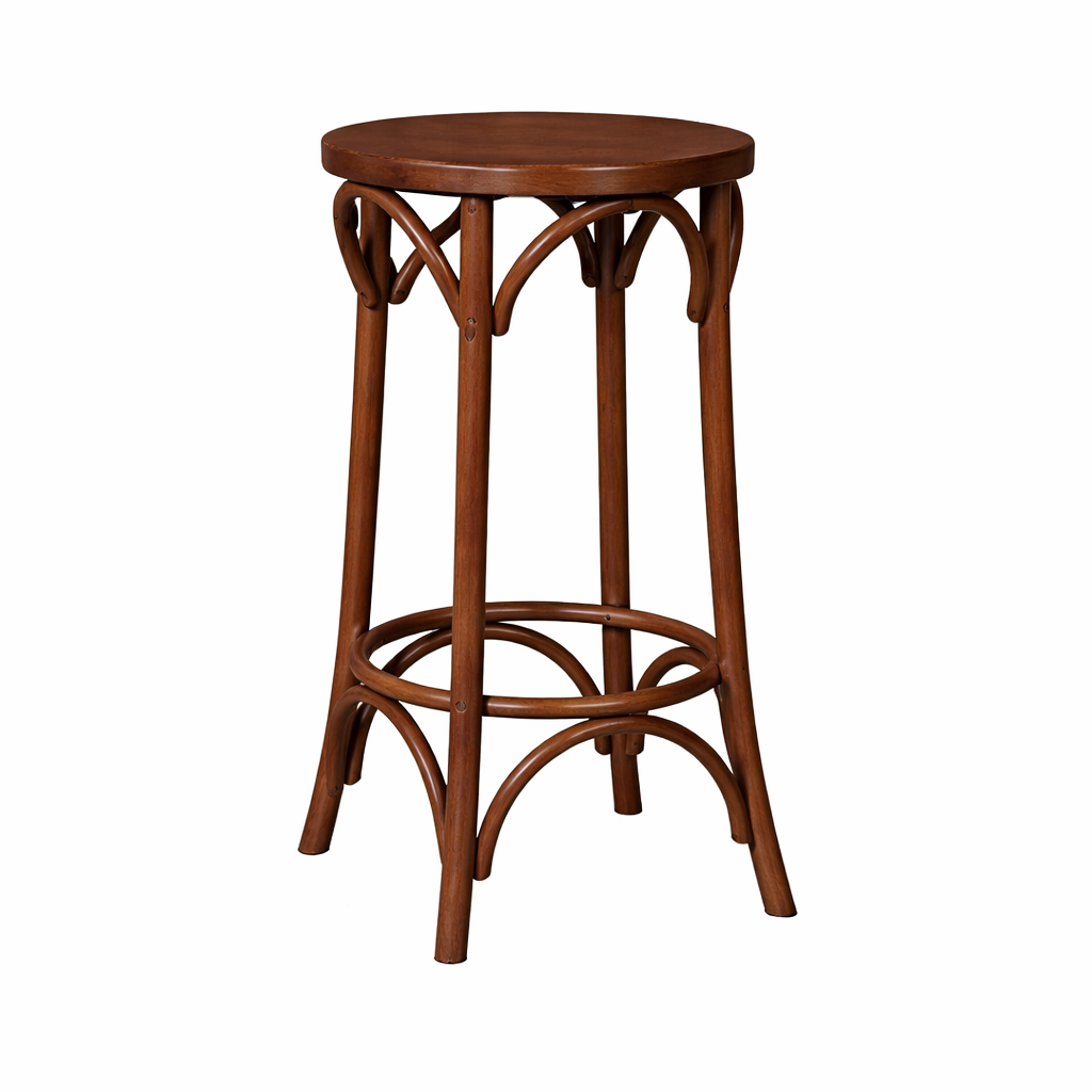 Walnut Bentwood Stool