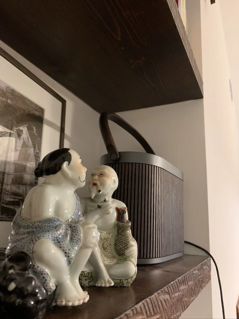 Chinese Porcelain Figures of the Two Immortals of Harmony (Set of two)