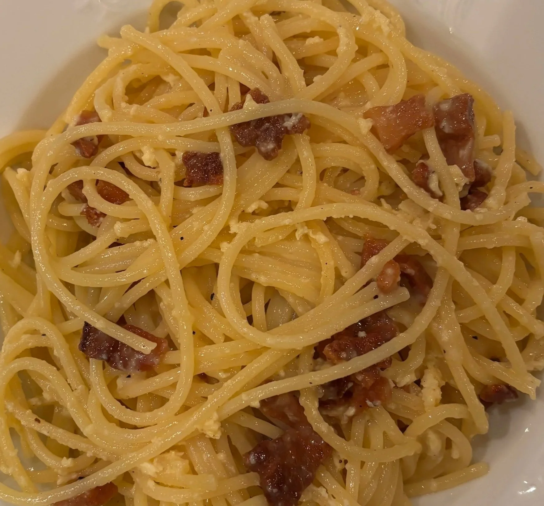 The carbonara as it should be done
