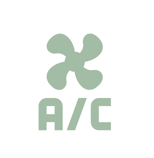 Icon of an air conditioning unit with the text 'A/C' underneath.