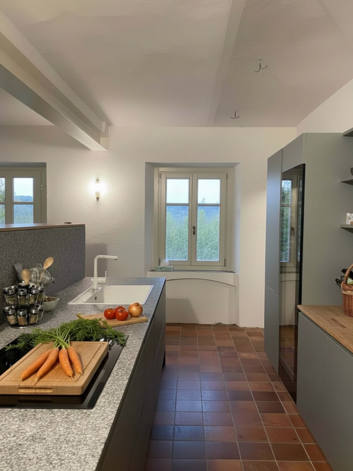 Modern kitchen in piemonte