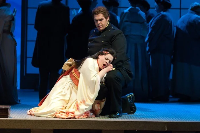 Ausrine Stundyte (Cio-Cio-San) and Nathaniel Peake (Pinkerton) in Puccini’s Madama Butterfly, 2012 © Elise Bakketun
