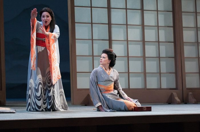 Patricia Racette (Cio-Cio-San) and Sarah Larsen (Suzuki) in Puccini’s Madama Butterfly, 2012 © Elise Bakketun