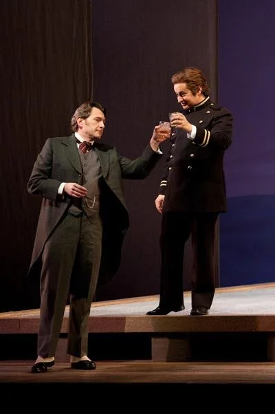 Brett Polegato (Sharpless) and Stefano Secco (Pinkerton) in Puccini’s Madama Butterfly, 2012 © Elise Bakketun