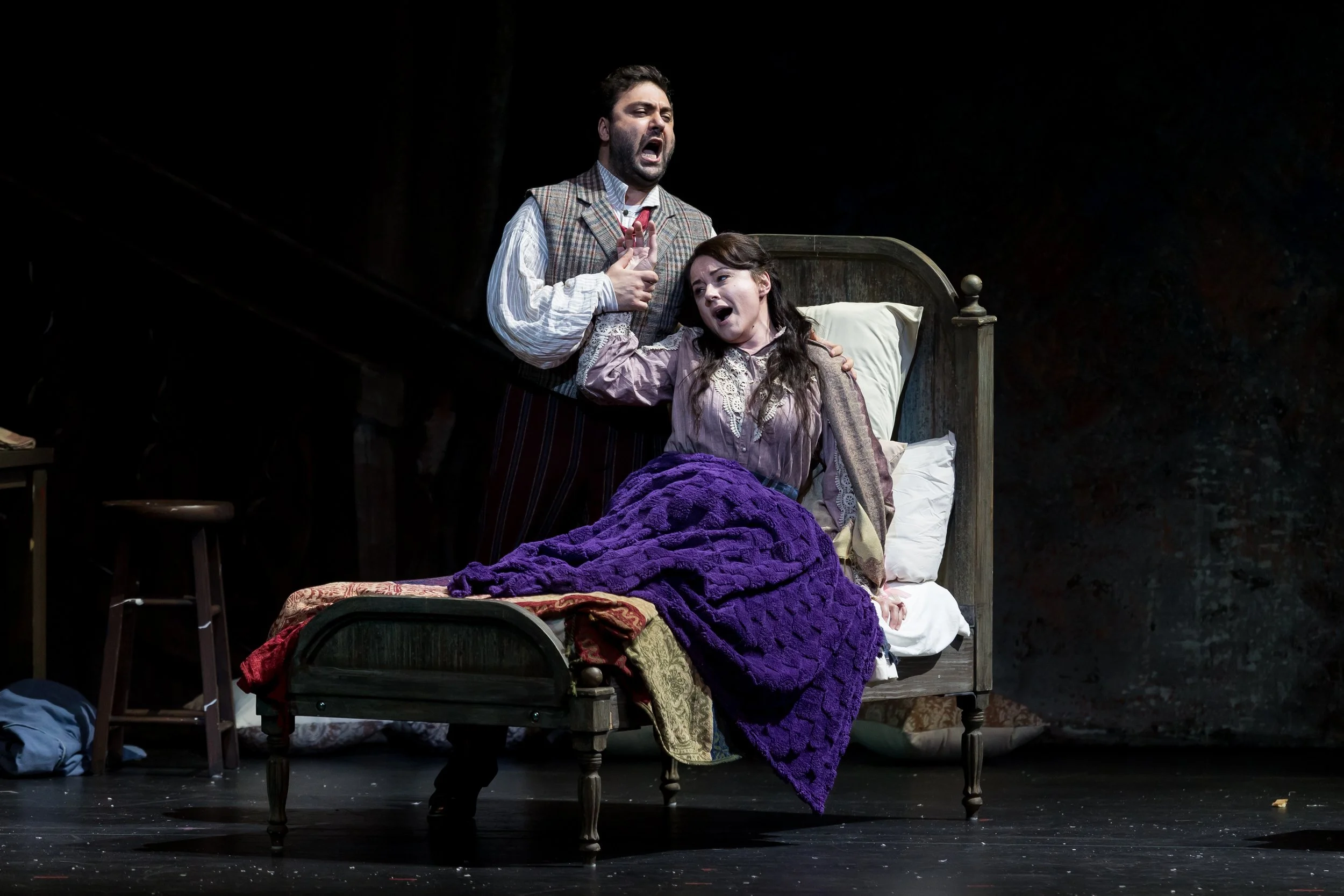 Anita Hartig in Palm Beach Opera’s production of Puccini’s La Boheme. 
