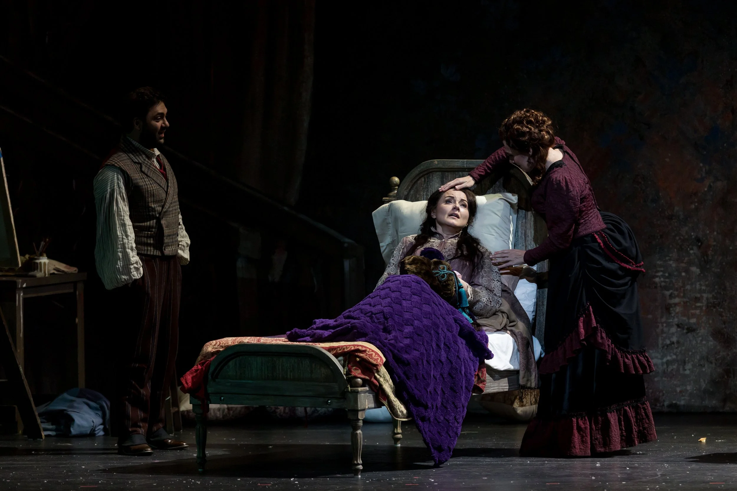 Anita Hartig in Palm Beach Opera’s production of Puccini’s La Boheme. 

