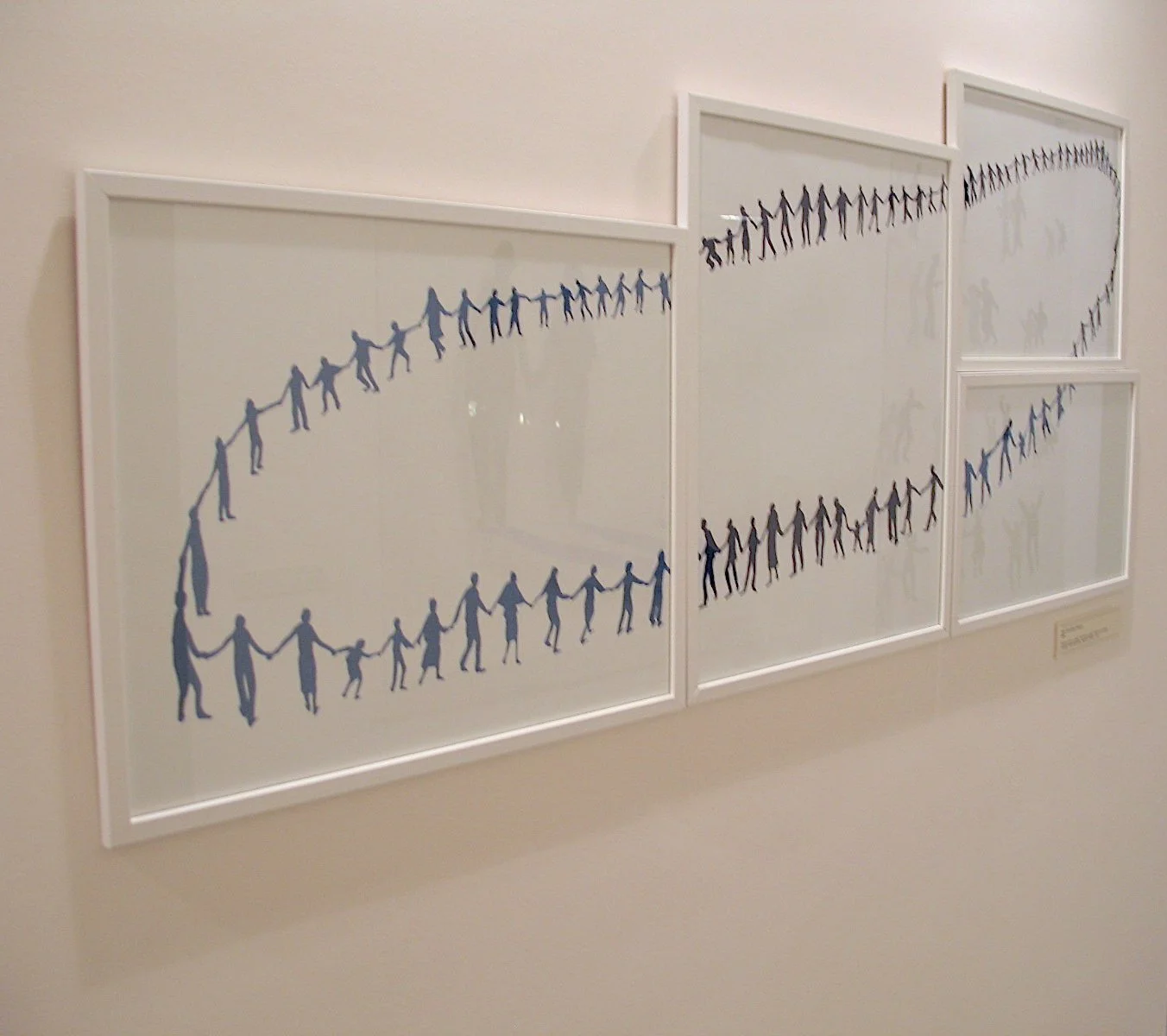 Taline Kechichian: DIASPORA Polyptique 61x139x2cm EXPOS ART IS THE ANSWER , Villa Empain 2012 and TRACES OF VALUES Aida Cherfan Fine Art, Beirut 2009