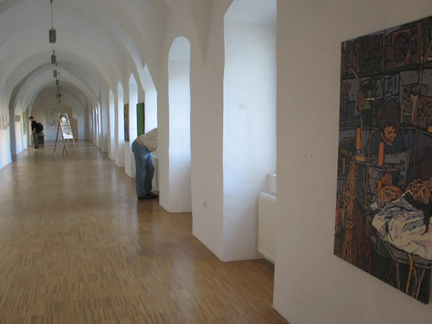 Taline Kechichian: Mrs. Takouhi, Acrylic on Canvas, from the Exhibition "Im zentrum am Rand" Weinstadt Museum, Krems Austria 2007