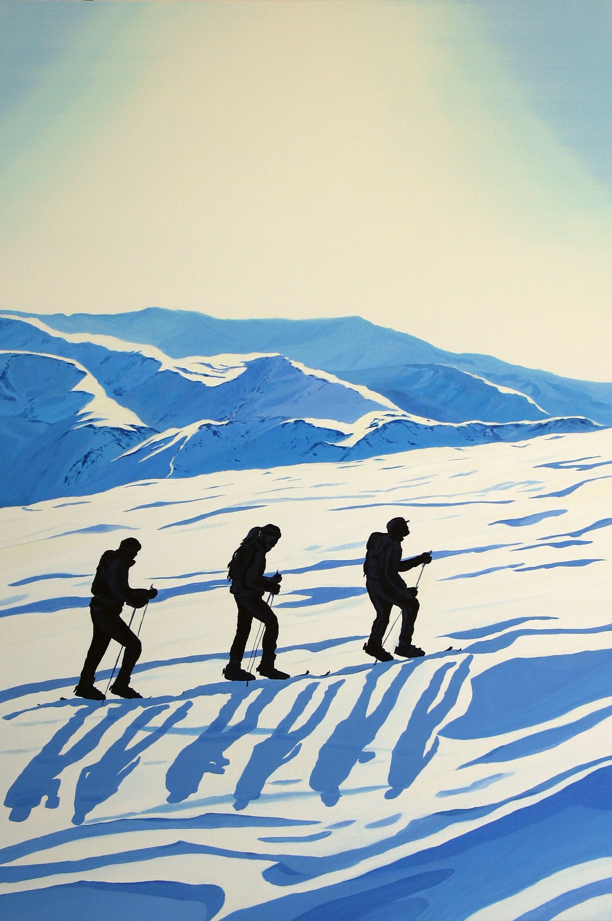 Six of us, 120x80cm, Acrylic on Canvas, 2012 From Exhibition Whiter than Snow, 2012 Aida Cherfan Fine Art Gallery, Beirut, Lebanon