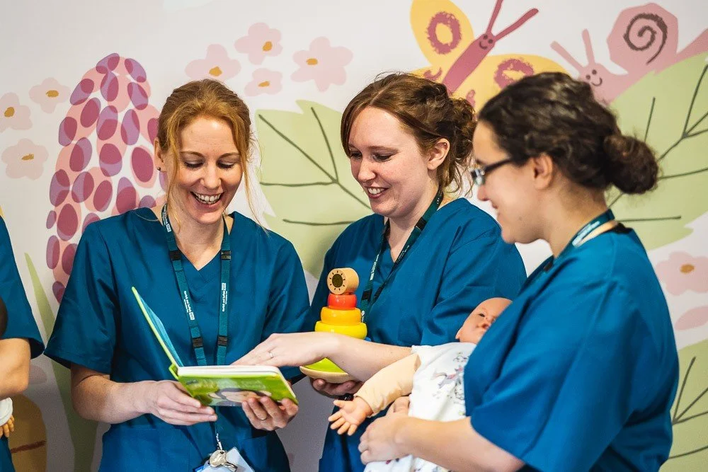 Nurses in the nursery