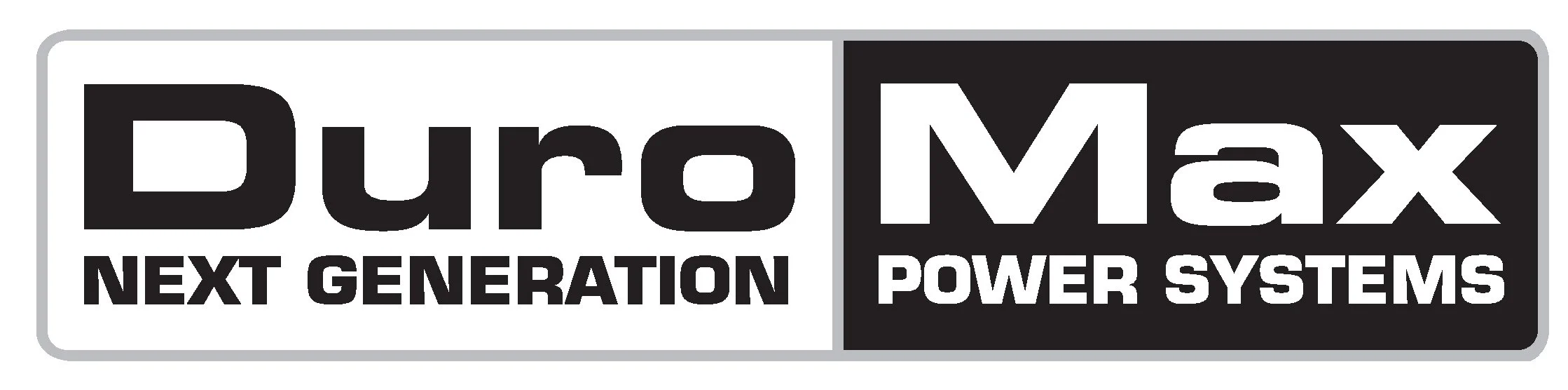 DuroMax logo with the text "Next Generation Power Systems"