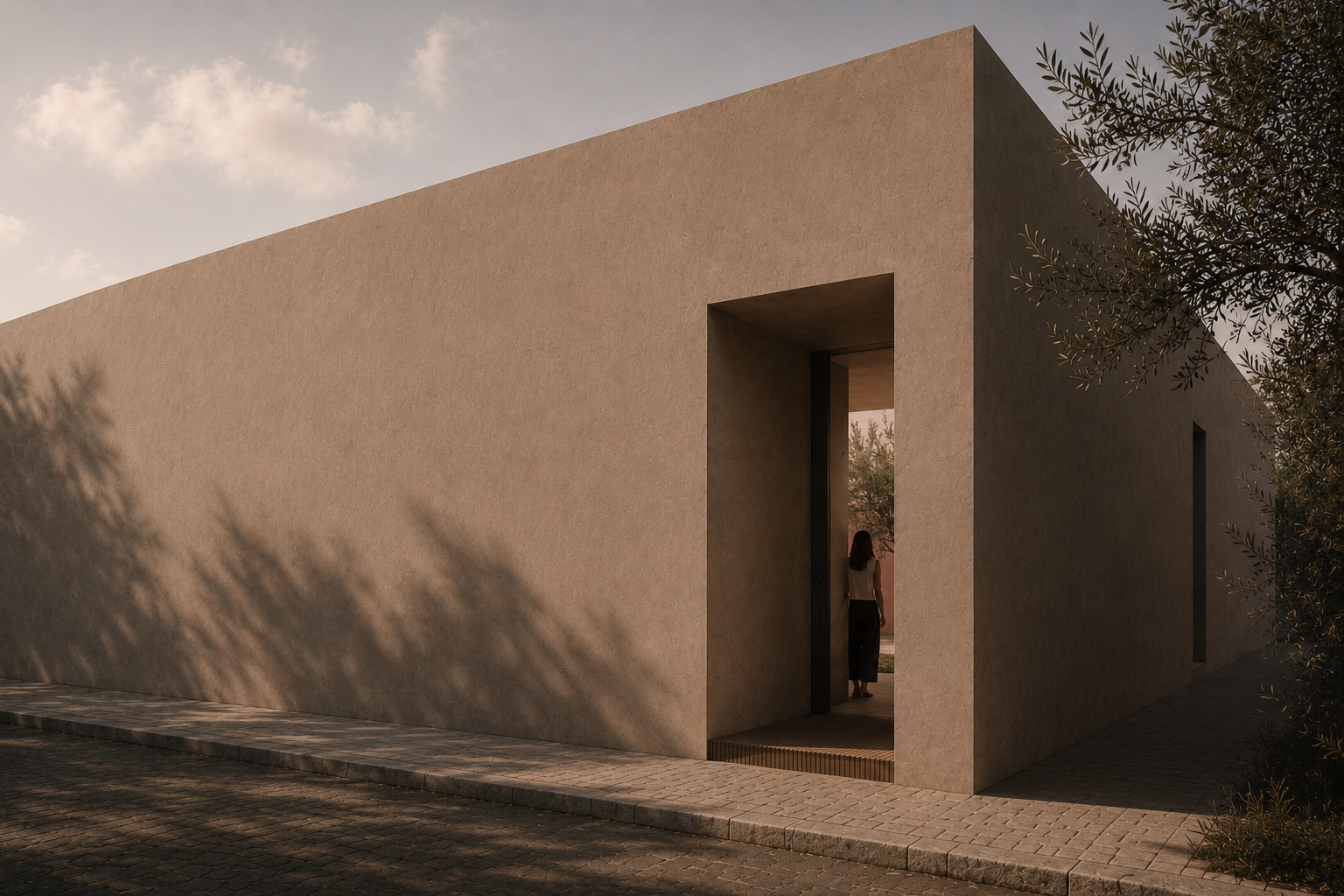 city courtyard house