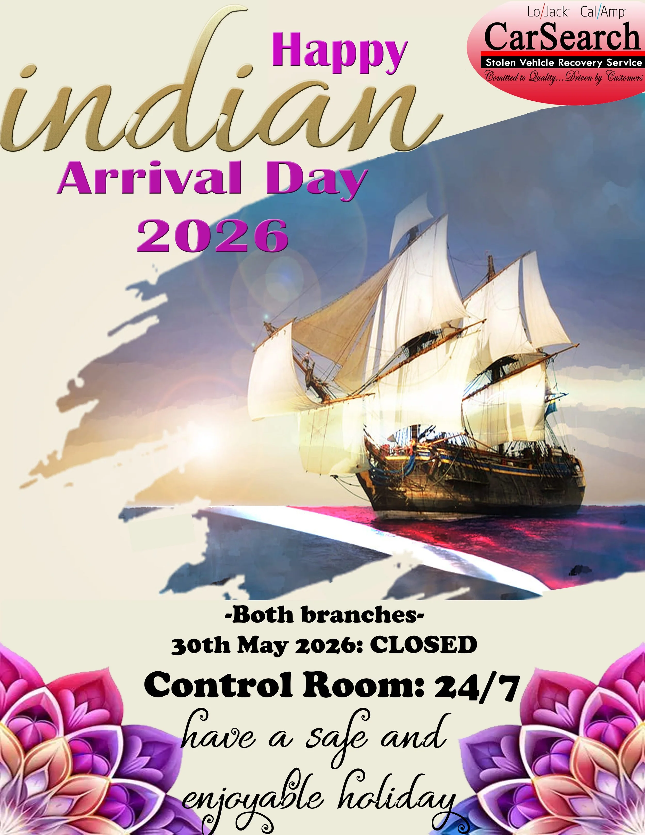 Happy Indian Arrival Day!