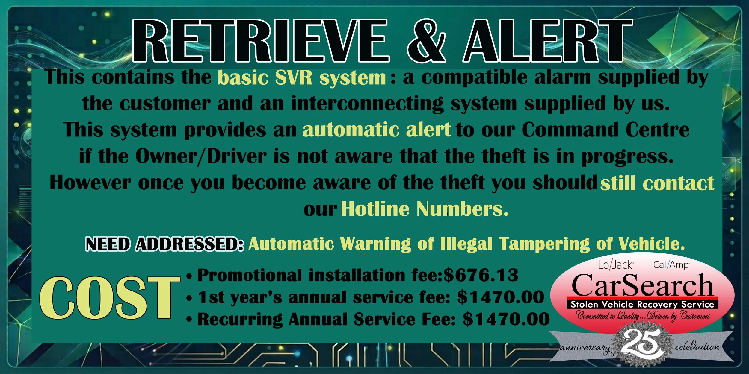 Retrieve &amp; Alert