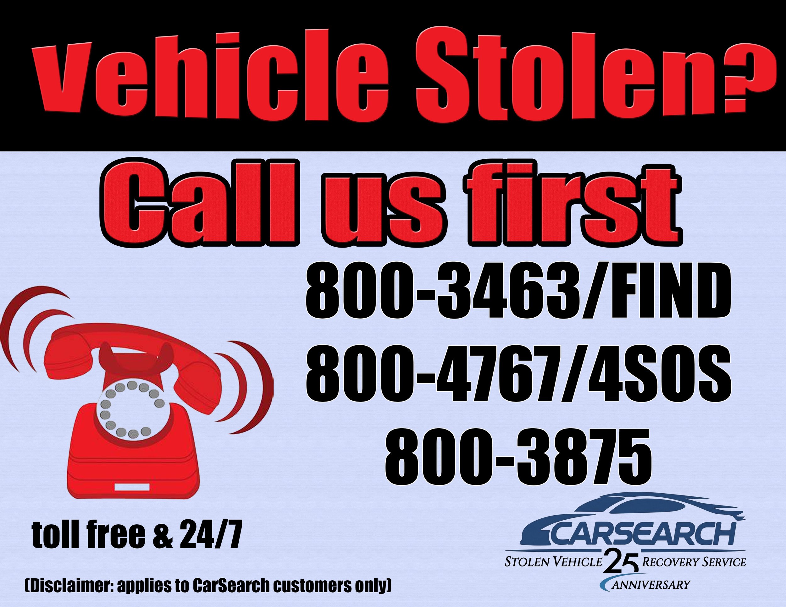 Stolen Car? Call Us