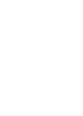 Silhouette of a deer head with antlers, crossed knives, and a flute.