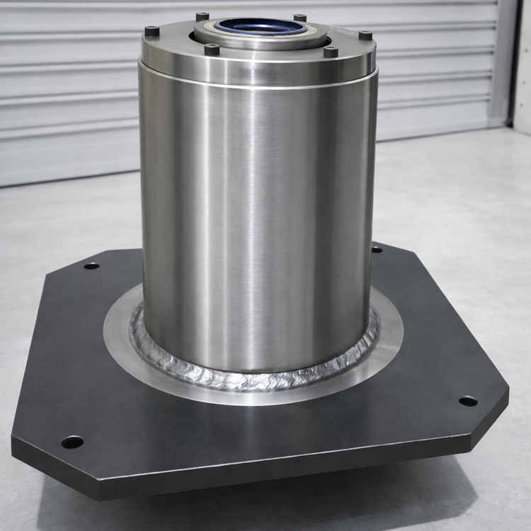 Flanşlı silindirik metal parça