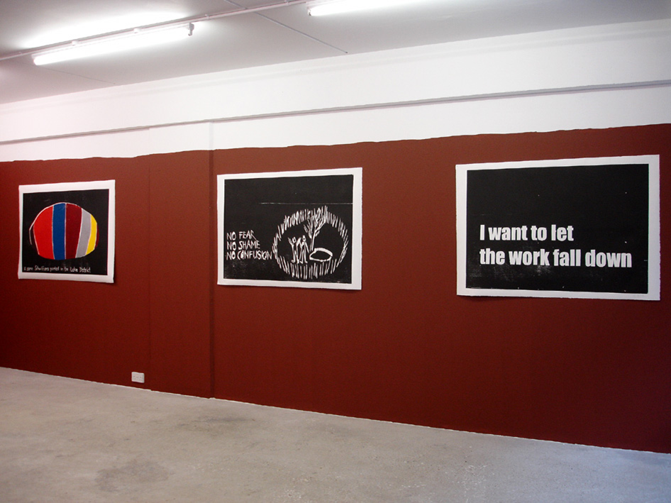 Andrea Büttner "Tölz Block" mit 3 Holzschnitten, die während ihrem Kunst-Aufenthalt in Bad Tölz entstanden sind