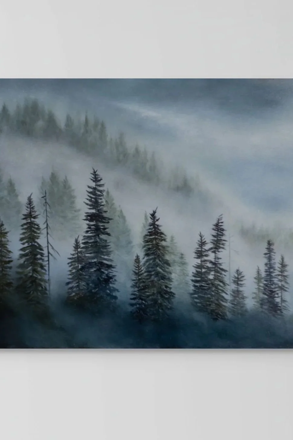 MOODY FOREST
30" X 40" Oil on canvas, black float frame
AVAILABLE $4,600
