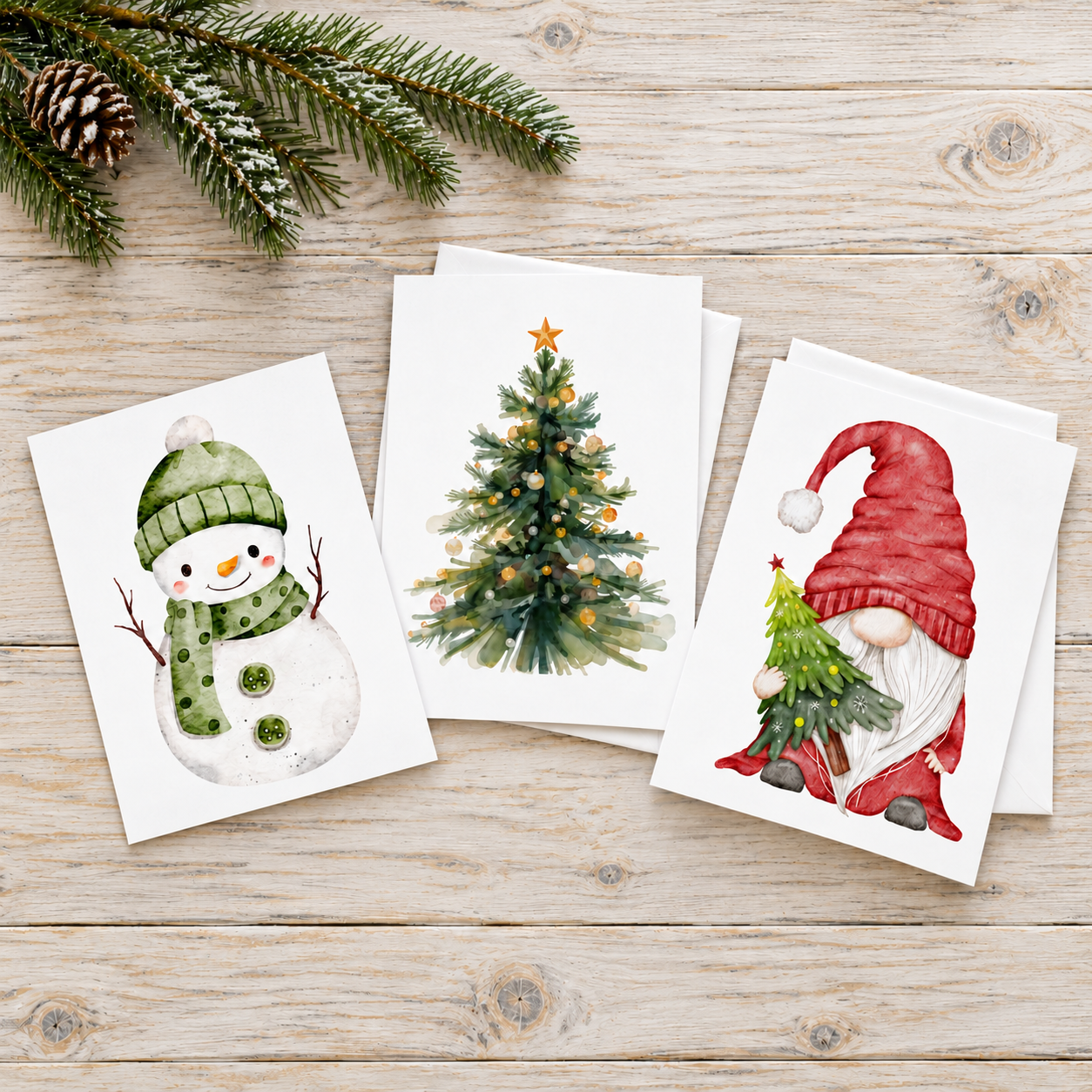 Snowman card on whitewashed wood.png