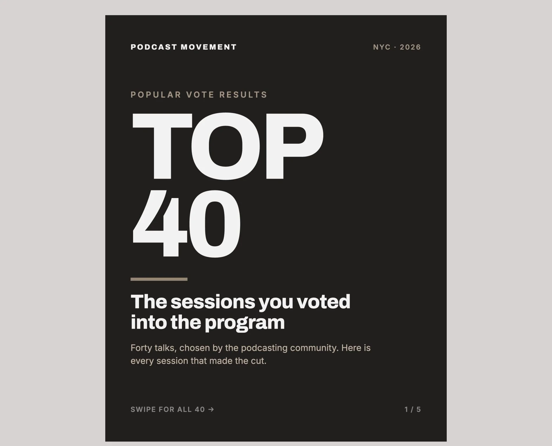 Podcast Movement 2026
