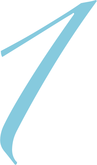 Stylized blue arrow pointing upward and to the right.