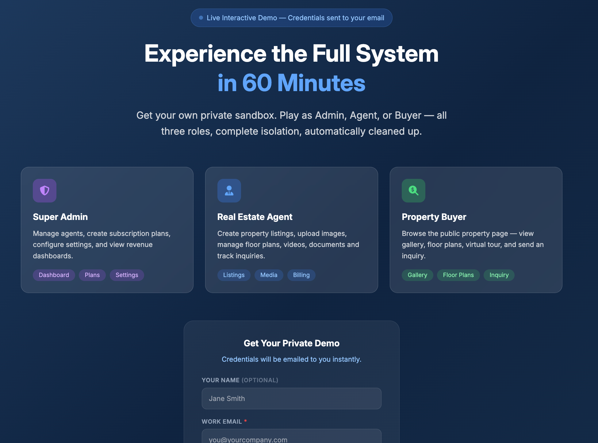 Interactive Demo Access