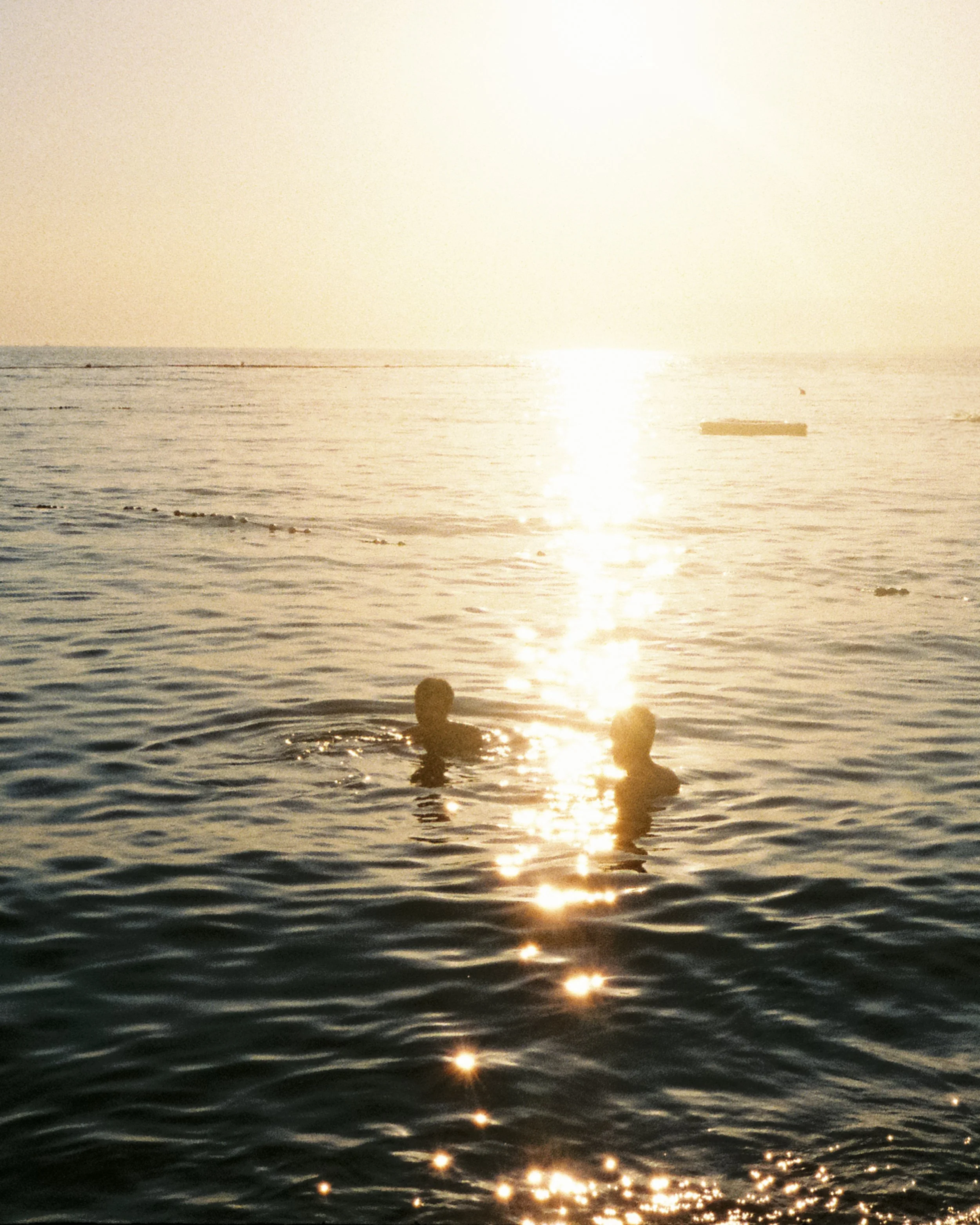 Sunset in Camogli, Italy.