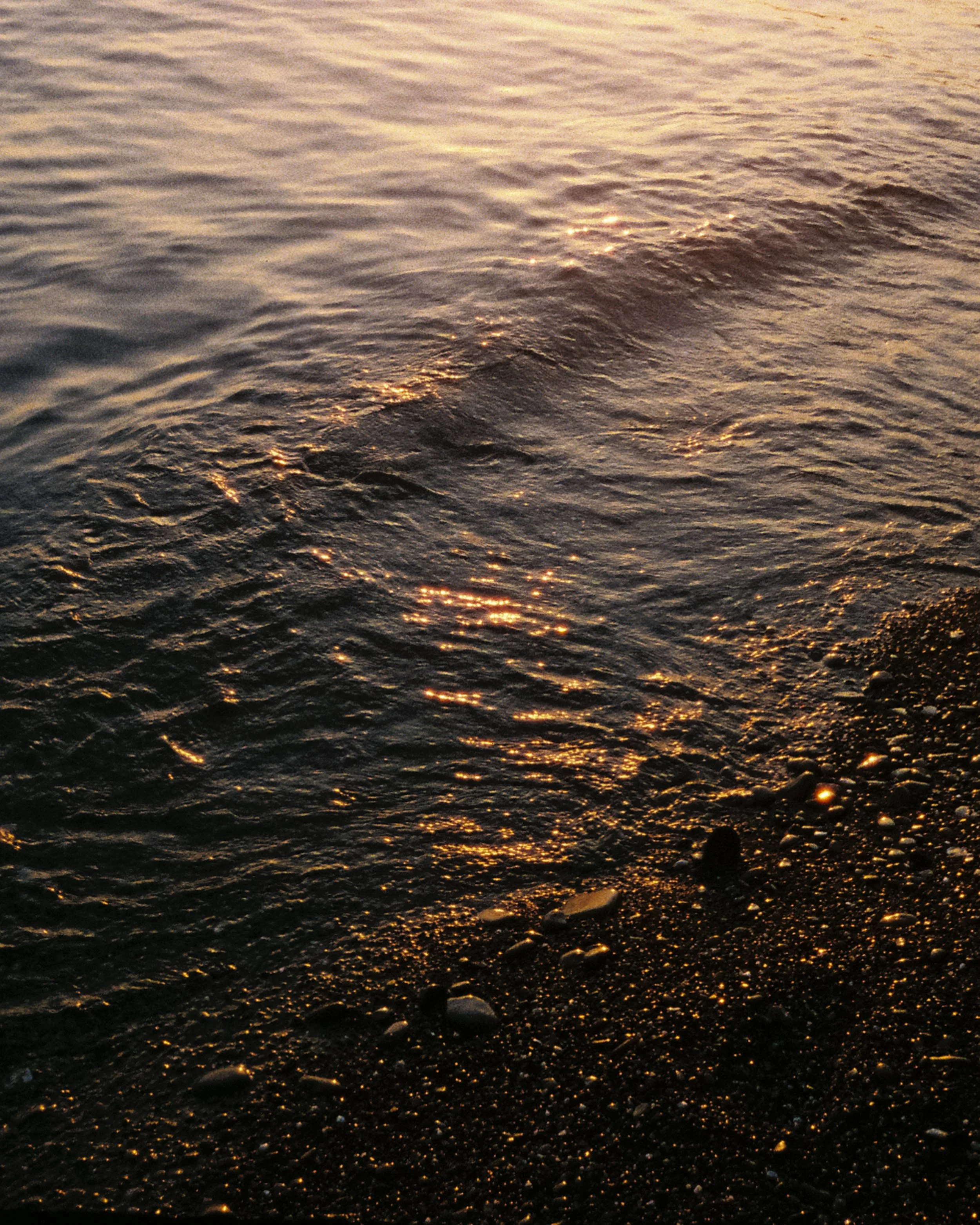 Sunset in Camogli, Italy.