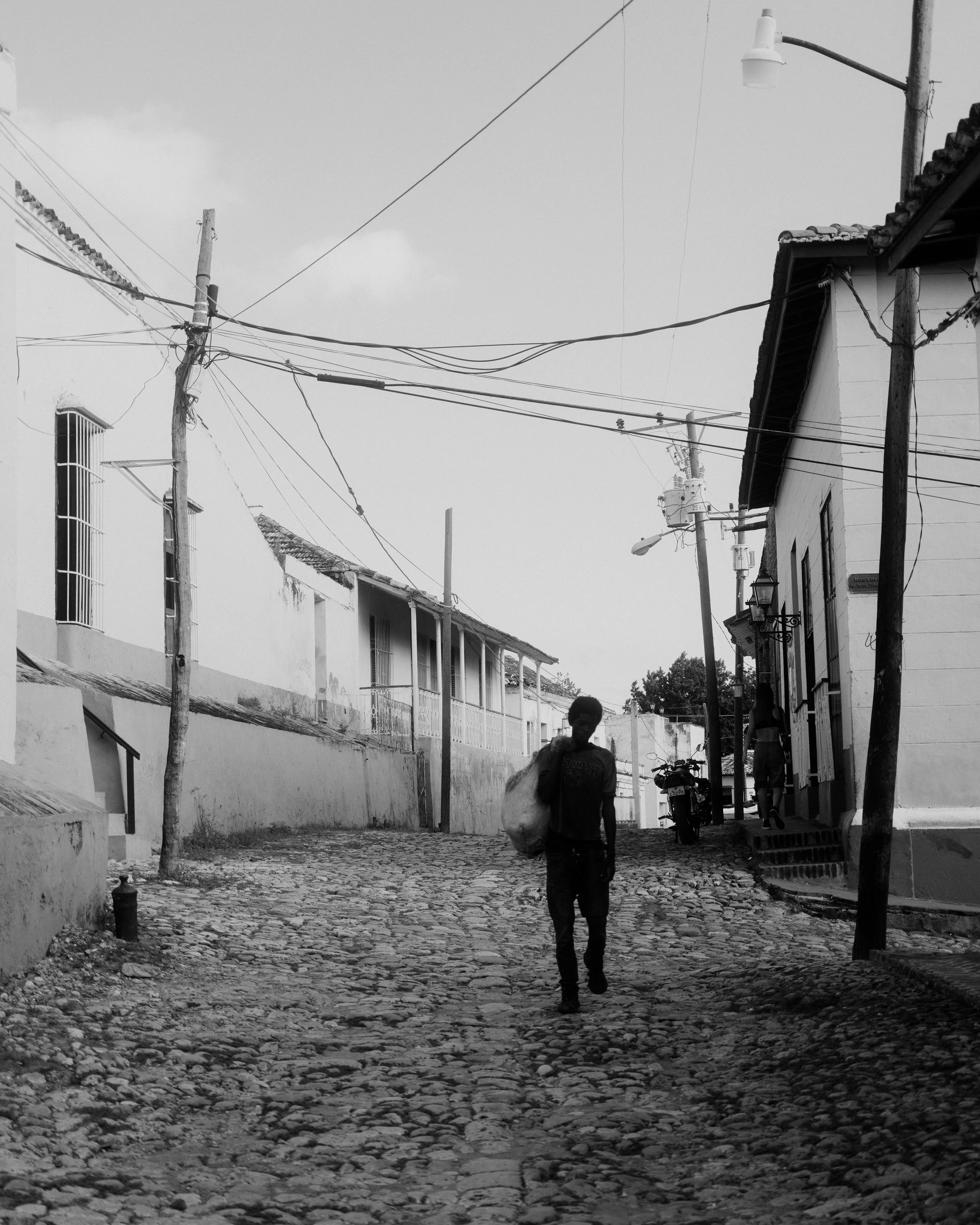 Black and white portrait, Cuba.