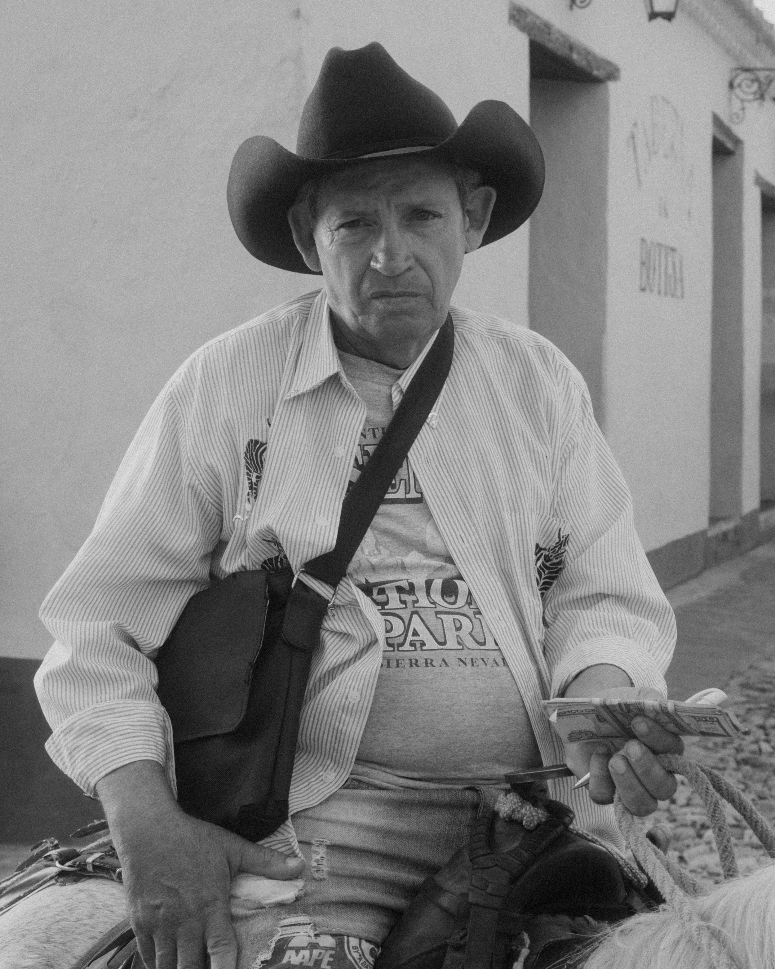 Black and white portrait, Cuba.