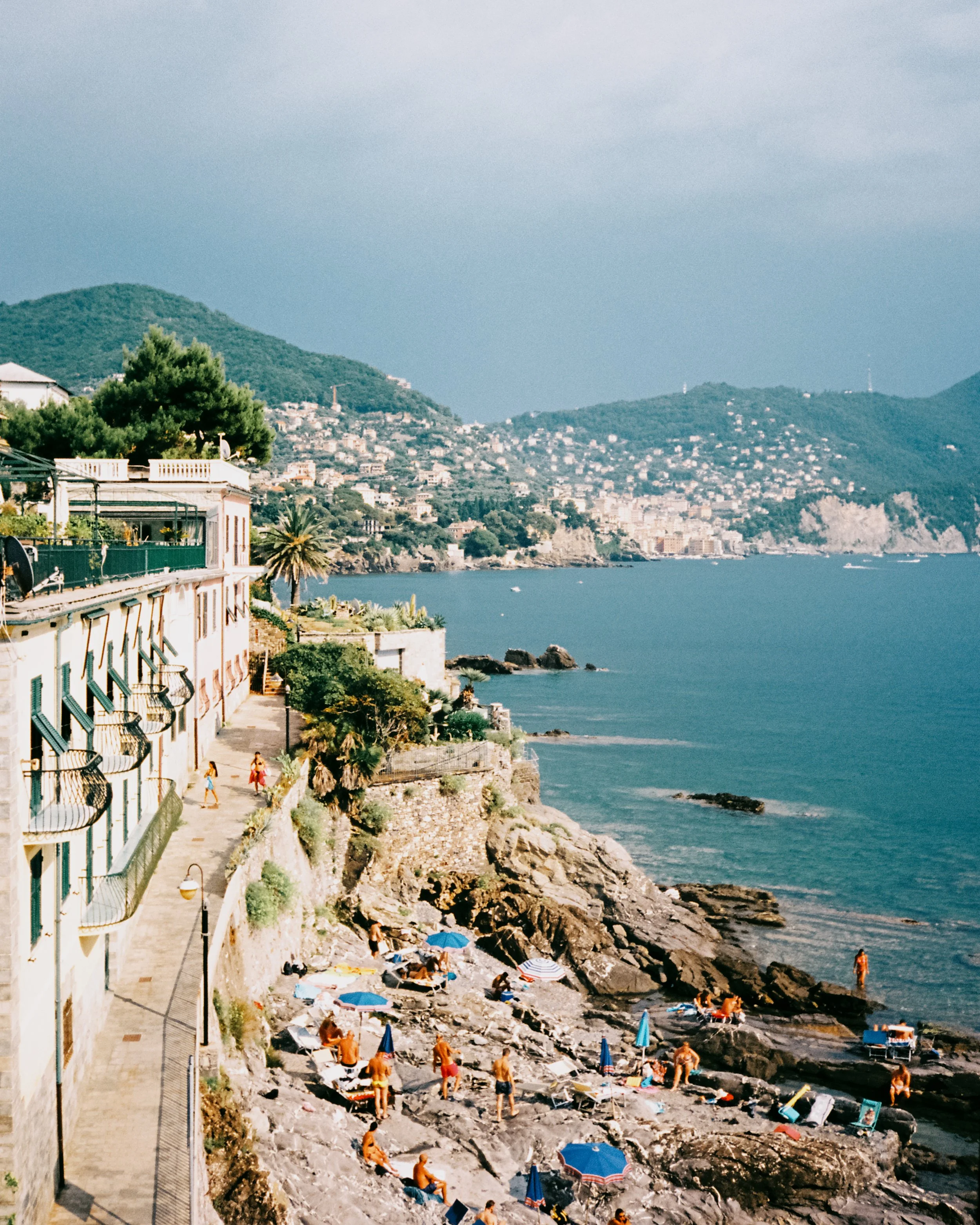 Somewhere on a local beach in Liguria, Italy.
