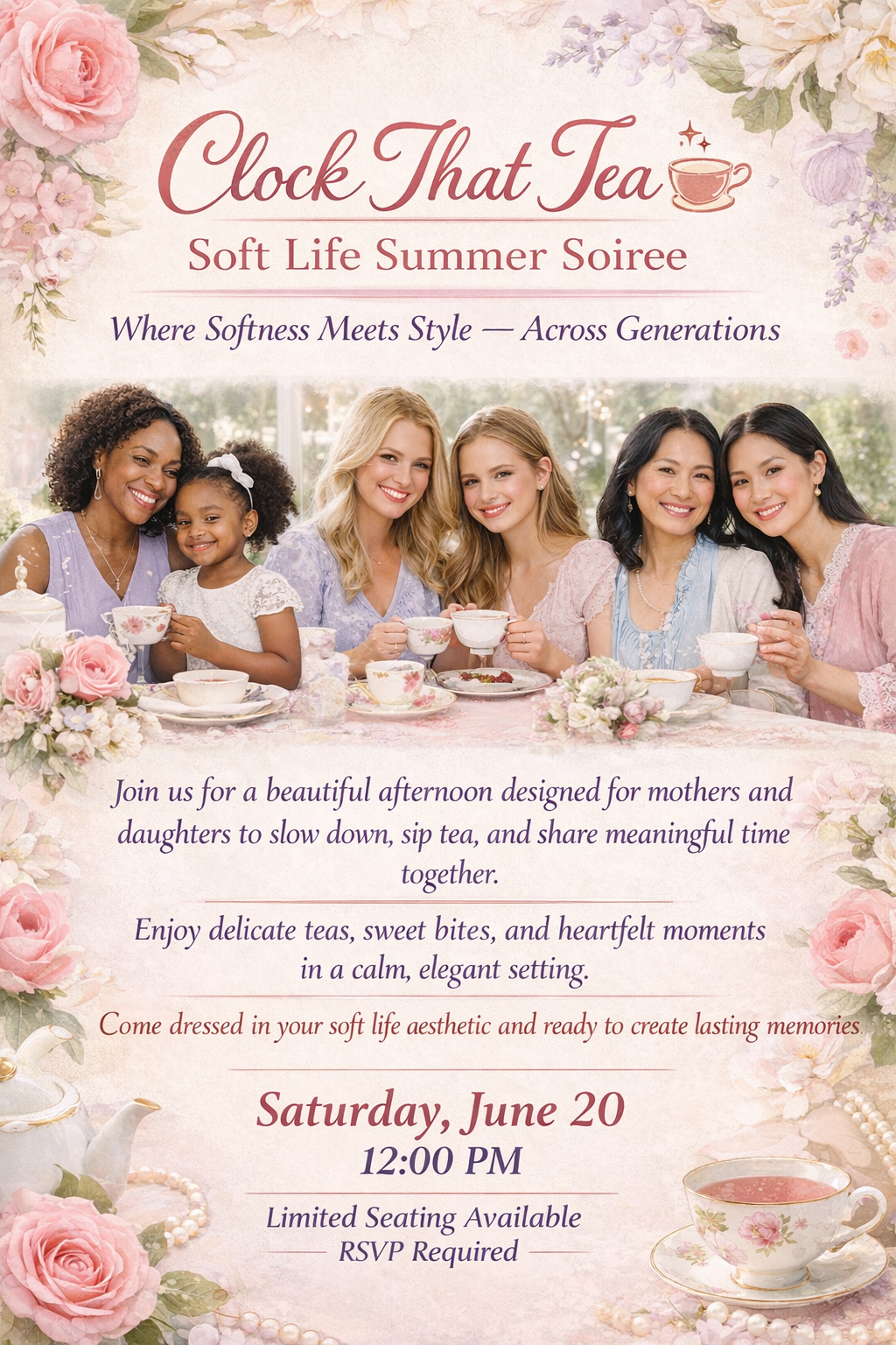 Clock That Tea: Soft Life Summer Soiree