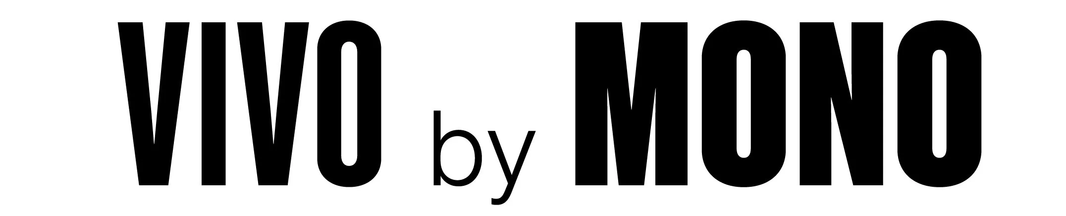 Testo in bianco e nero con le parole 'VIVO by MIO.'