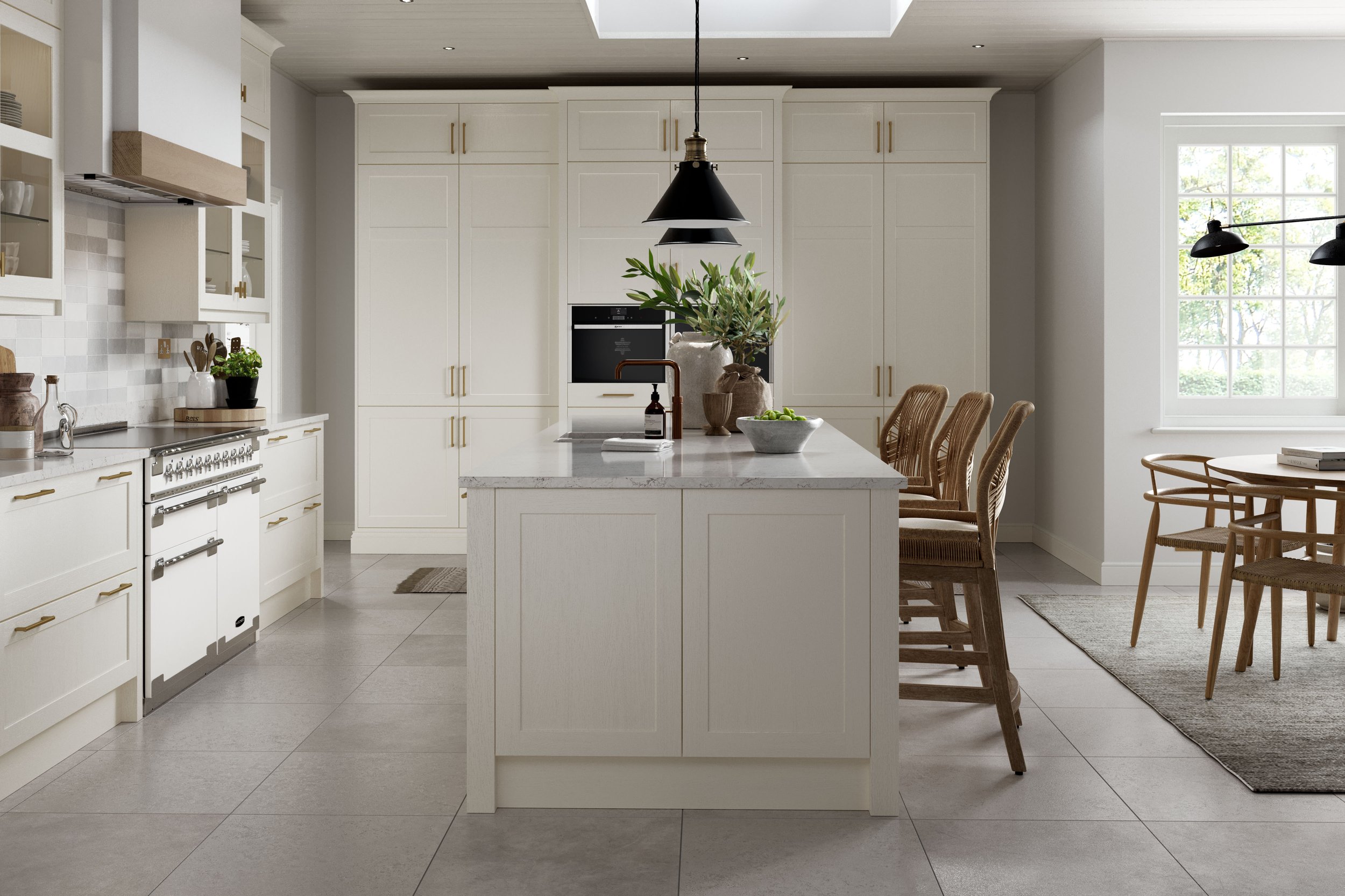 Crathorne Kitchen finished in Porcelain