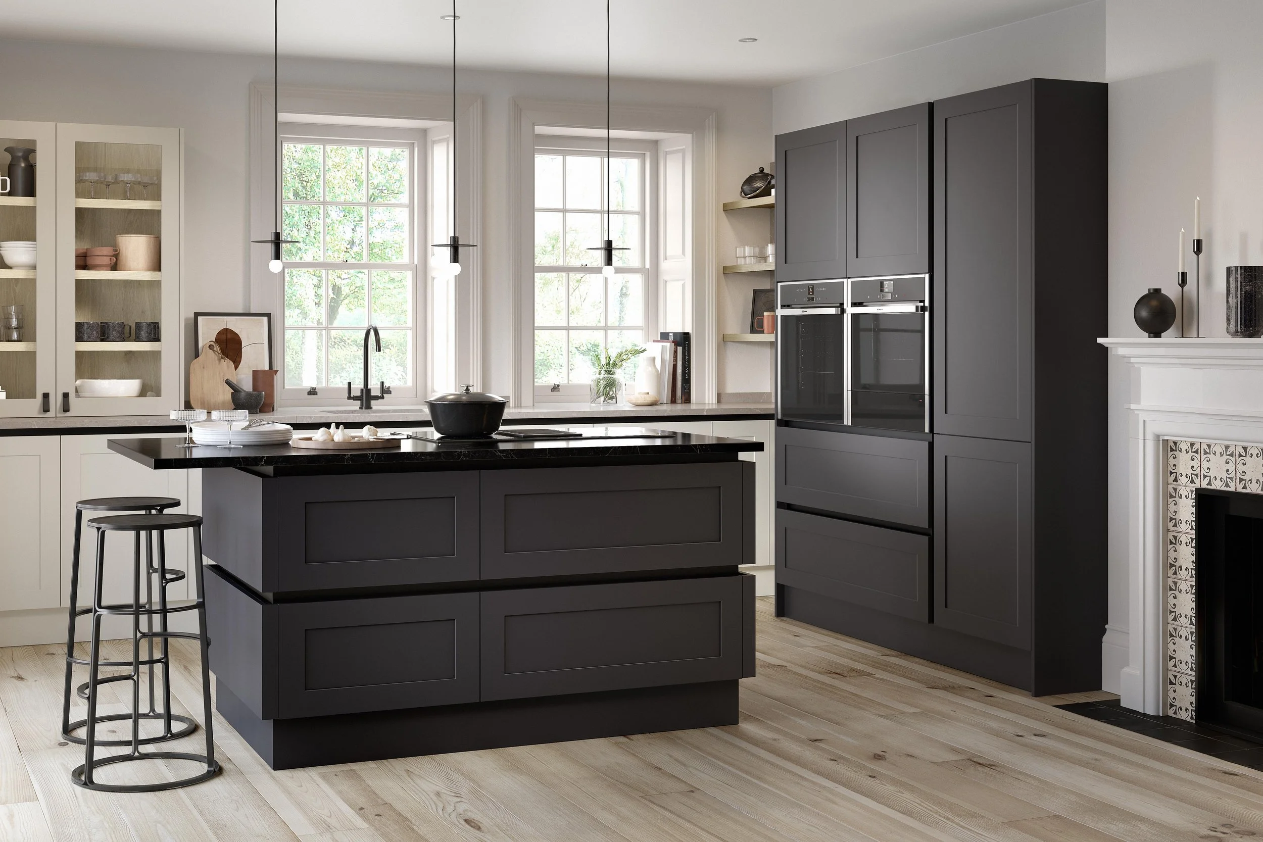 Hunton Handless finished in Charcoal Grey