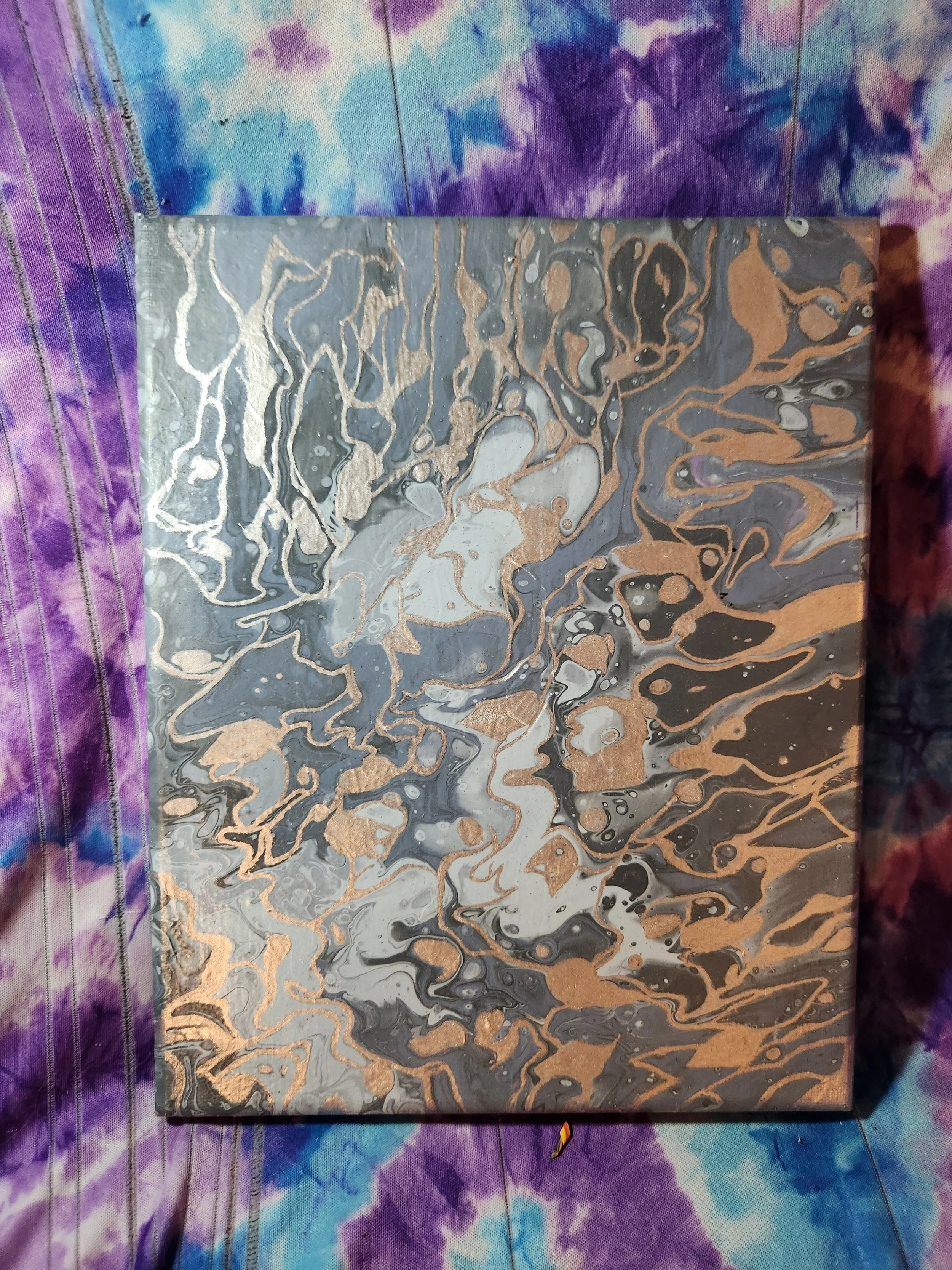 'Silver Lining' 8"x10" Wall Canvas