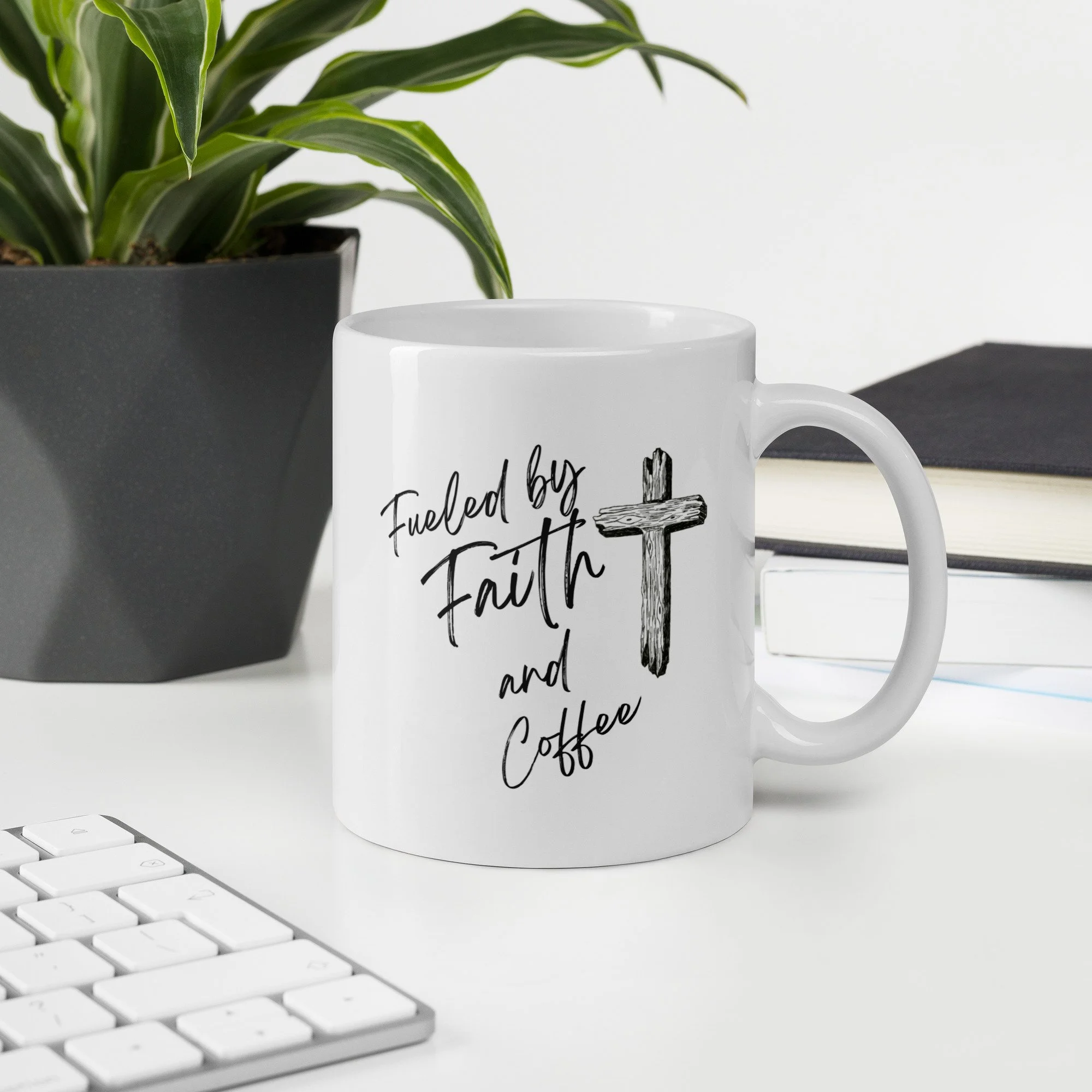Script - White Glossy Mug