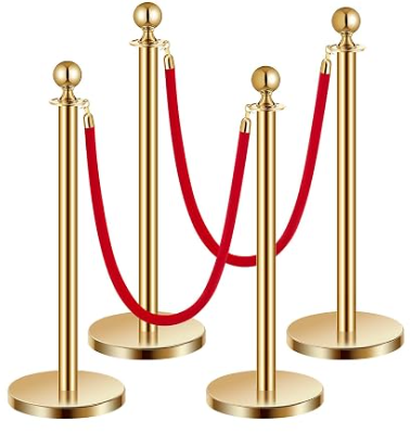 Gold Stanchions and Red Velvet Rope