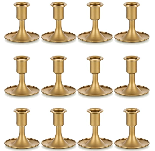 Gold Taper Candle Holders